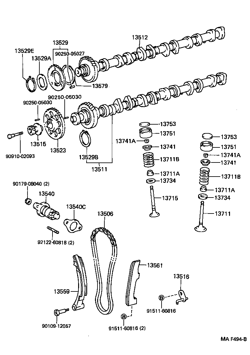 13708-17010 SCREW SUB-ASSY, VALVE ADJUSTING product image