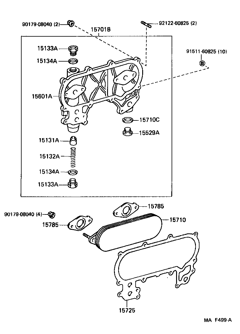 15725-66010 GASKET, OIL COOLER COVER product image