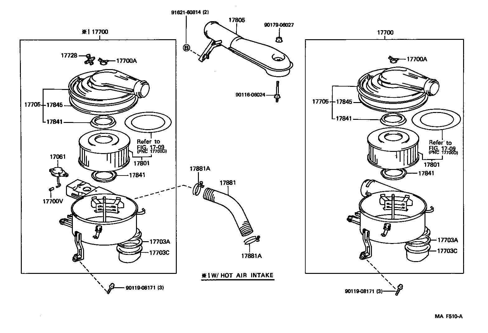 17700-17030 CLEANER ASSY, AIR product image