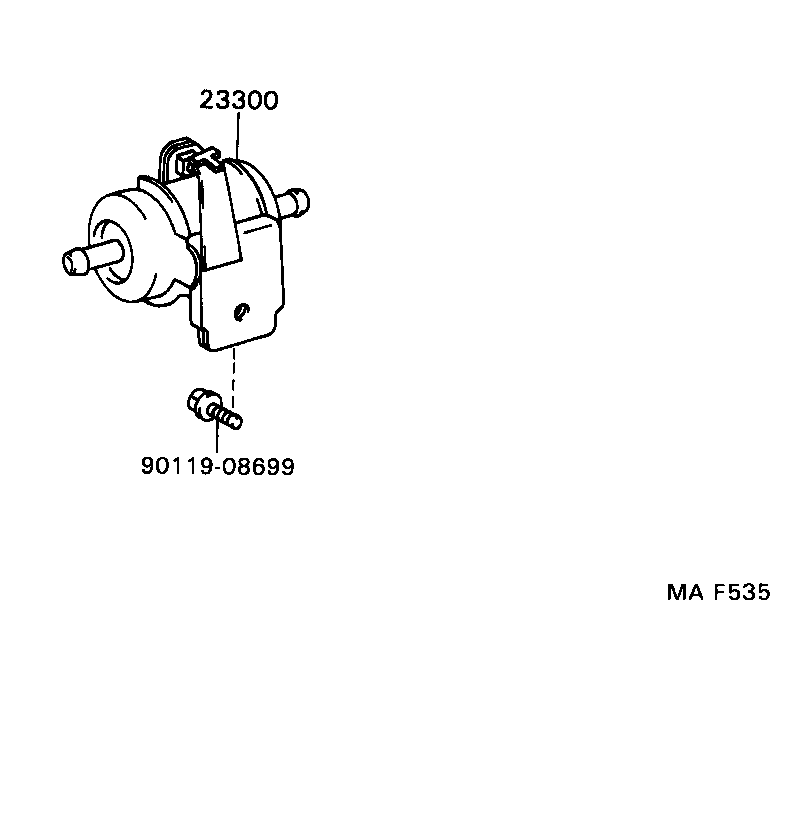 23311-17010 BODY, FUEL FILTER UPPER product image