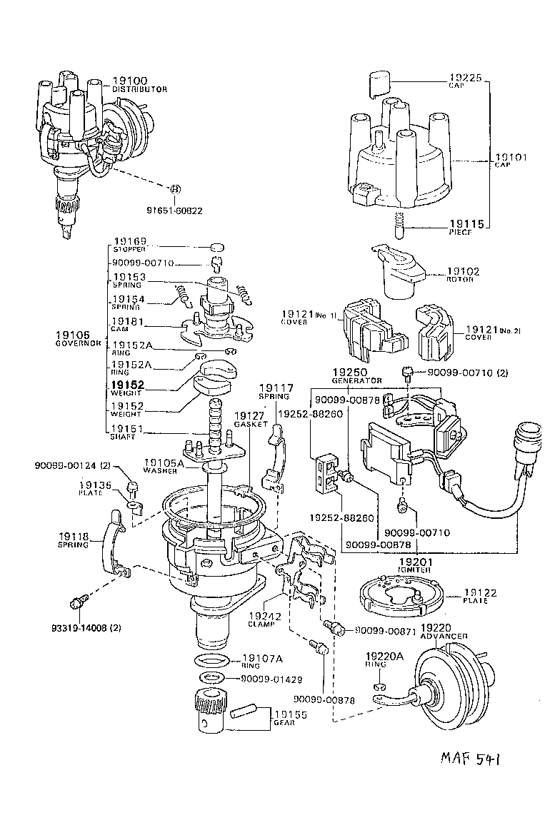 19105-13020 GOVERNOR SUB-ASSY product image