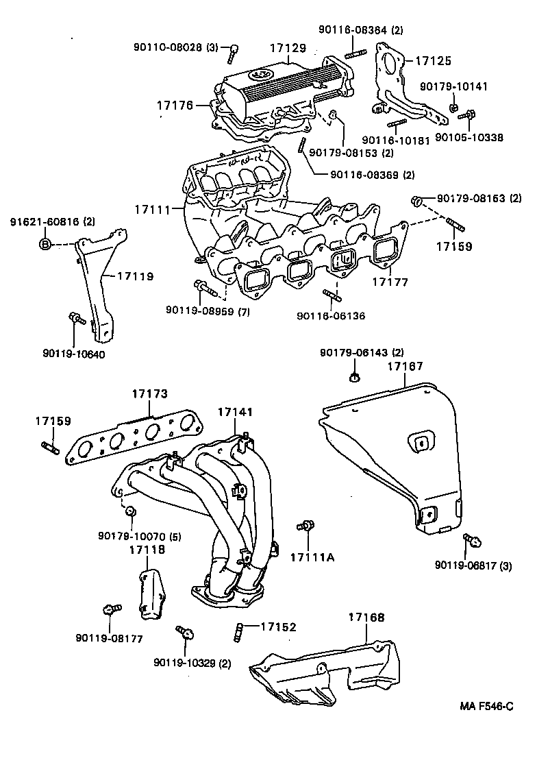17101-74200 MANIFOLD, INTAKE product image