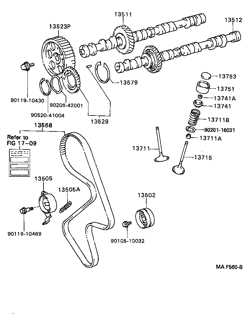 Toyota 13523-74040 PULLEY, CAMSHAFT TIMING