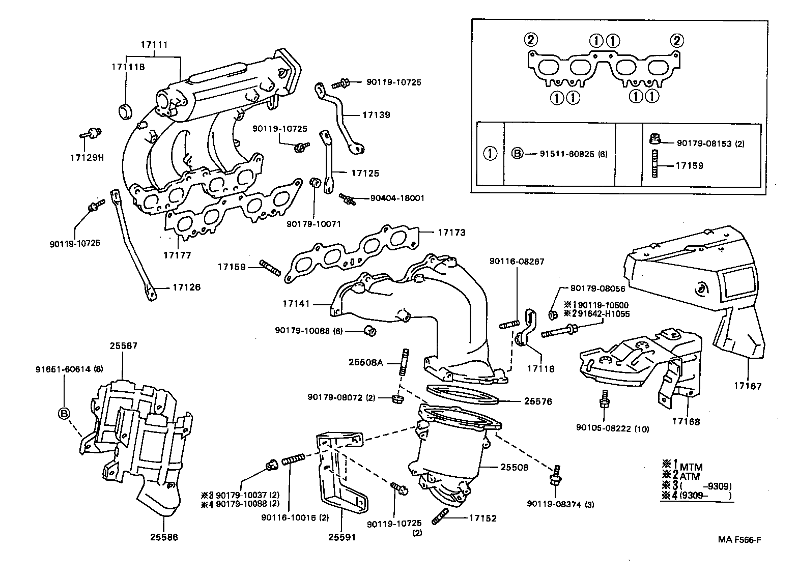 17118-88461 STAY, MANIFOLD product image