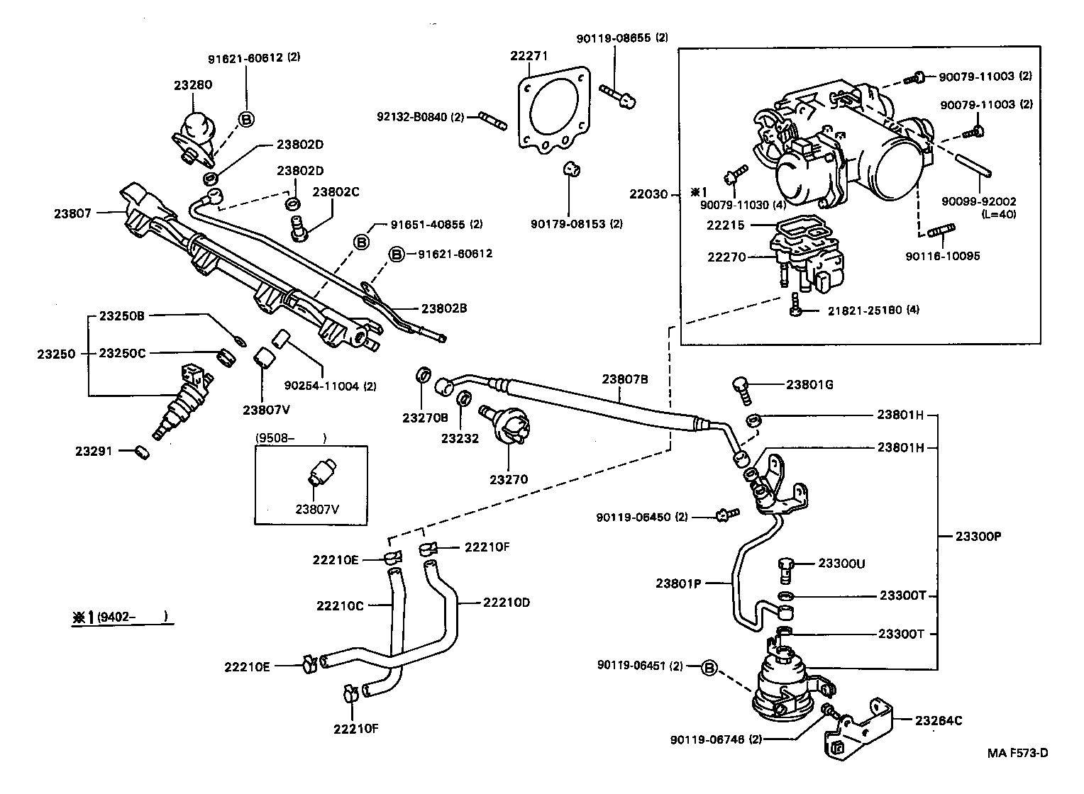 22030-74020 BODY ASSY, THROTTLE W/MOTOR product image