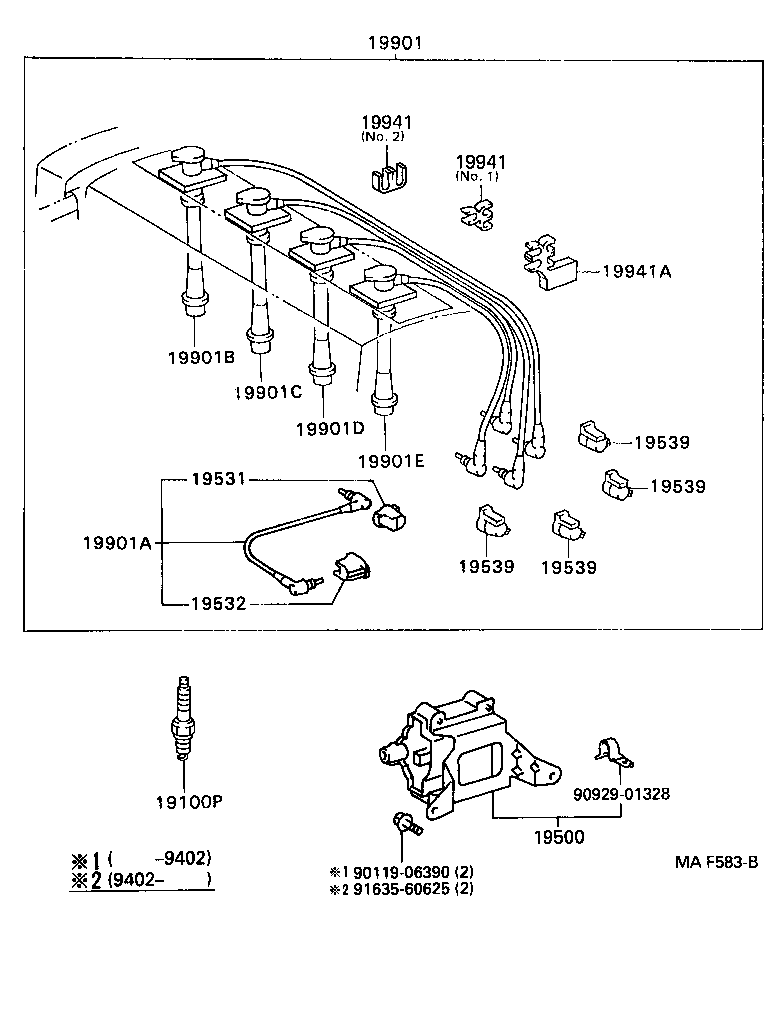 19590-74180 CORD, COIL RESISTIVE product image