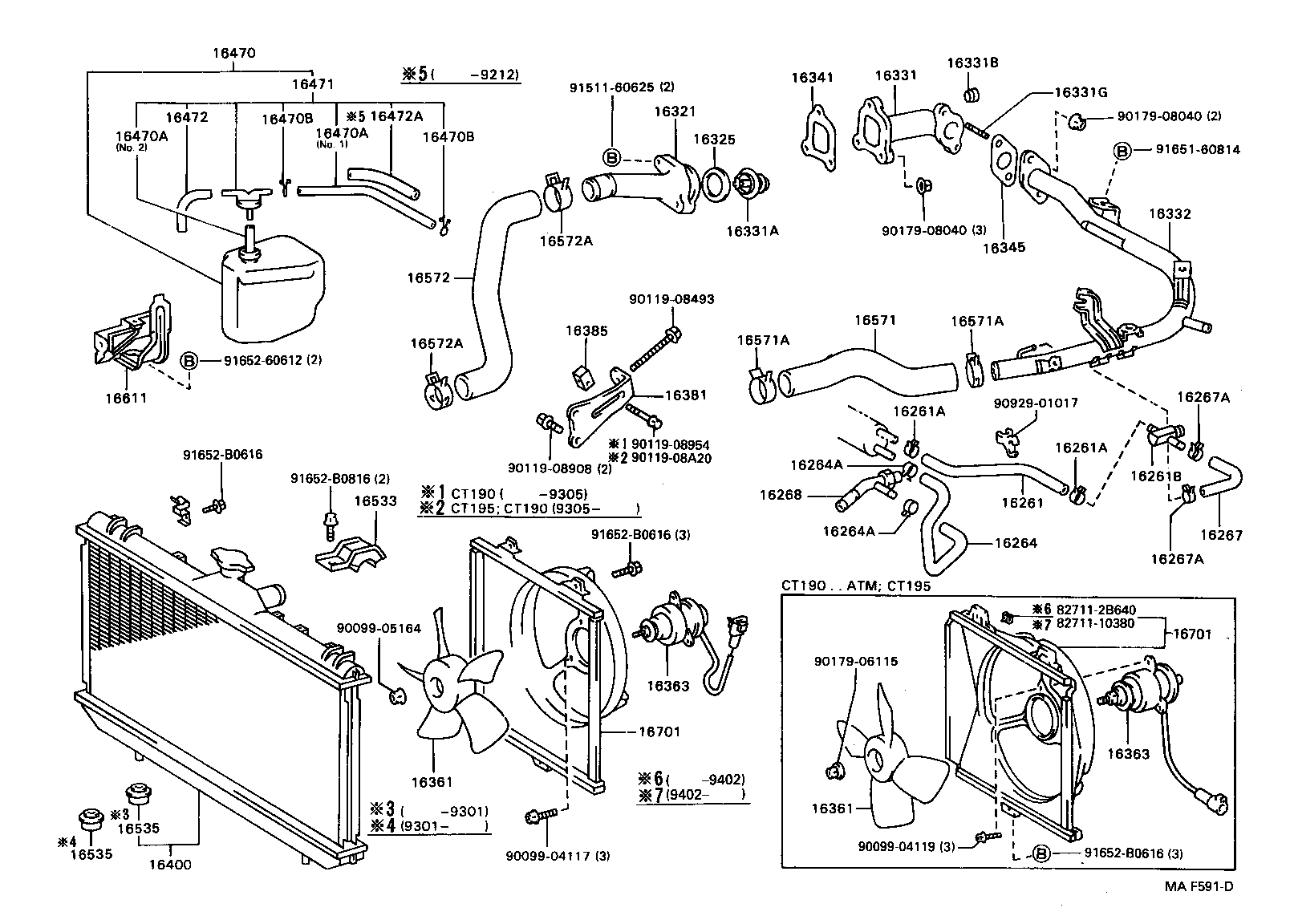 16363-64100 MOTOR, COOLING FAN product image