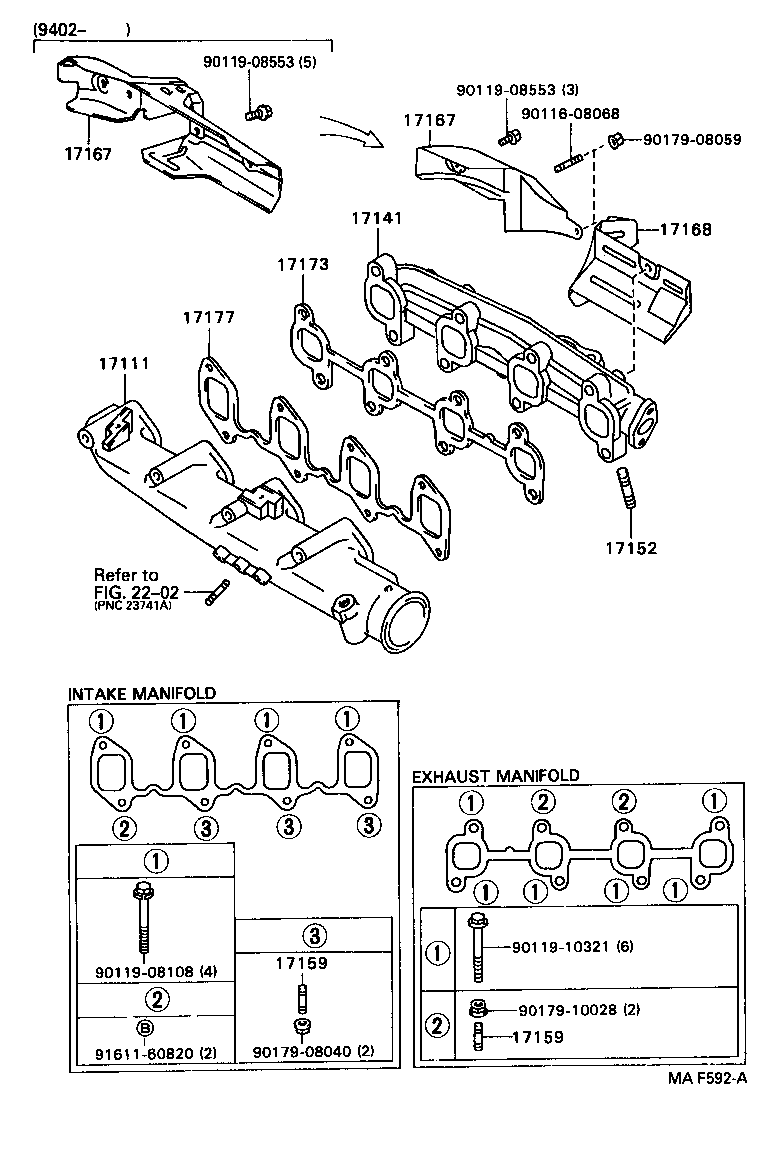 17012-02020 STAY, MANIFOLD, NO.2 product image