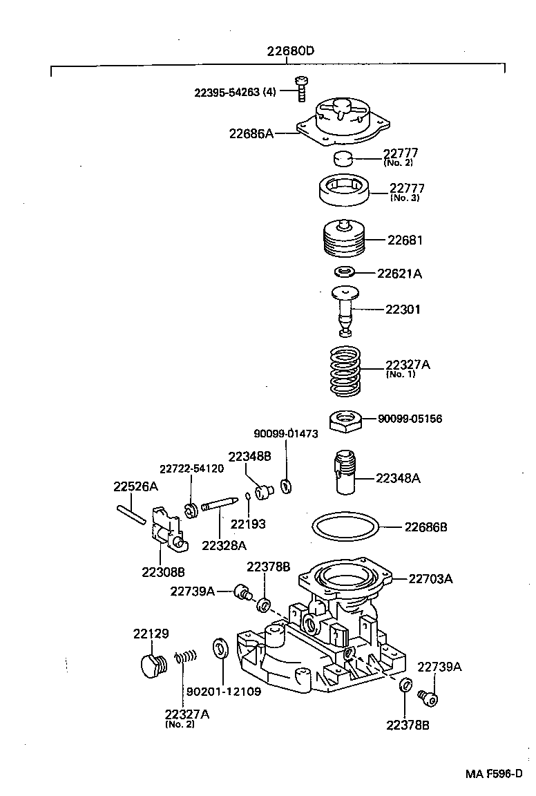 22128-54580 BOLT, DISTRIBUTIVE HEAD product image