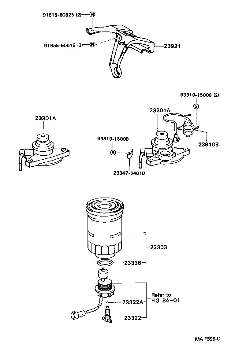 23921-64240 SUPPORT, FUEL FILTER product image