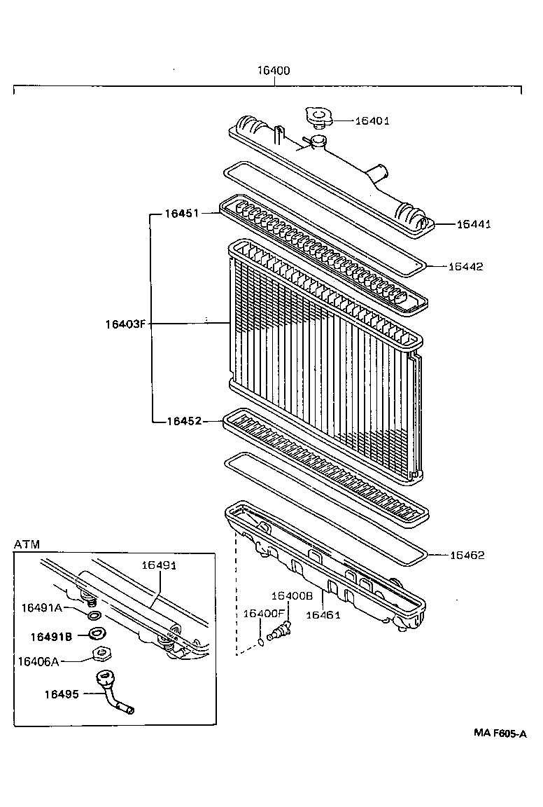 16381-64050 BAR, FAN BELT ADJUSTING product image