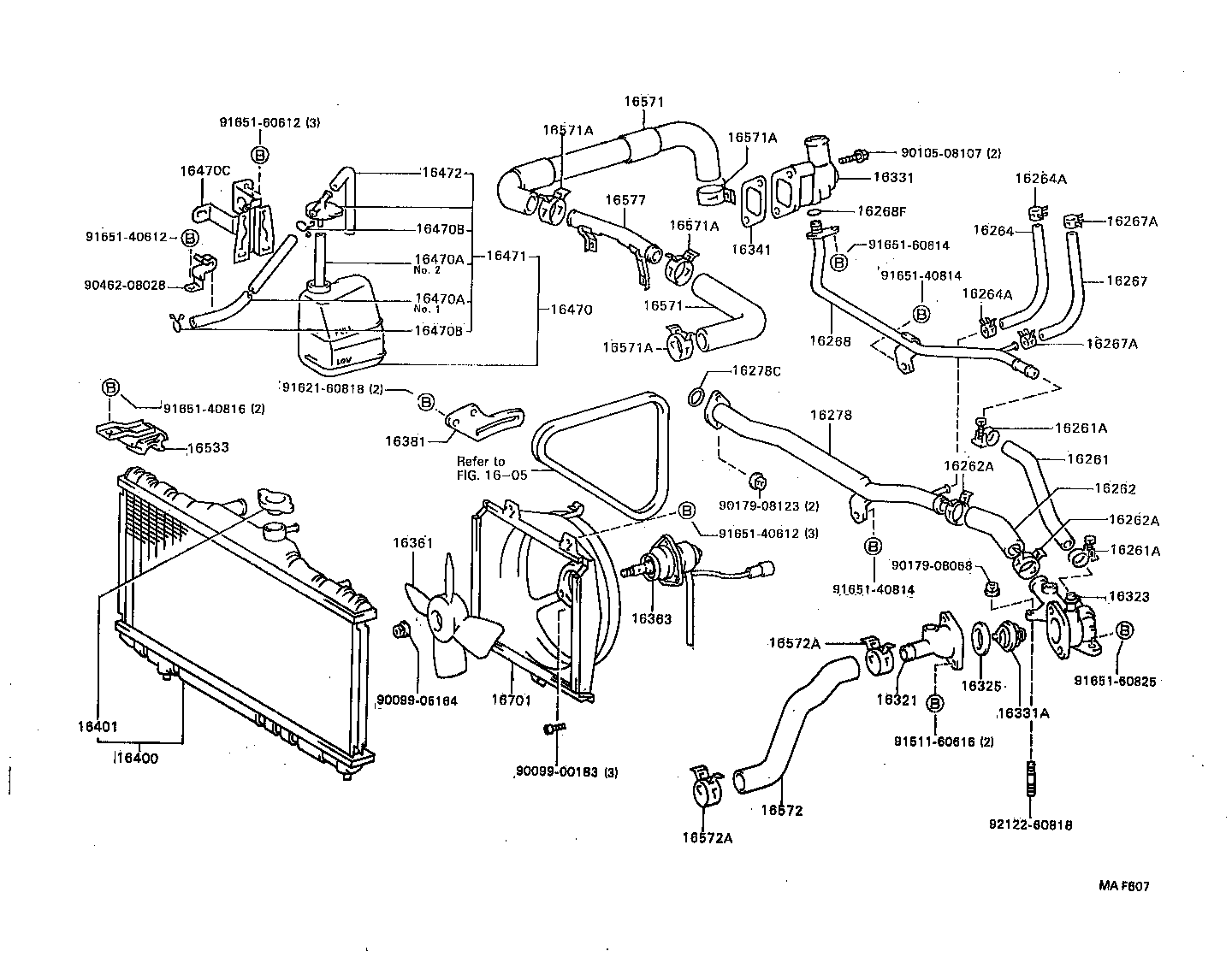 16400-74080 RADIATOR ASSY product image