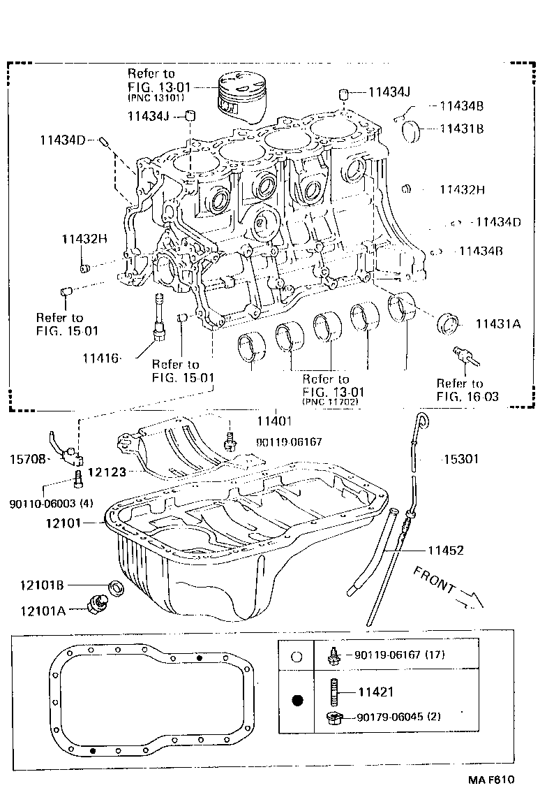 11401-79606 BLOCK SUB-ASSY, CYLINDER product image