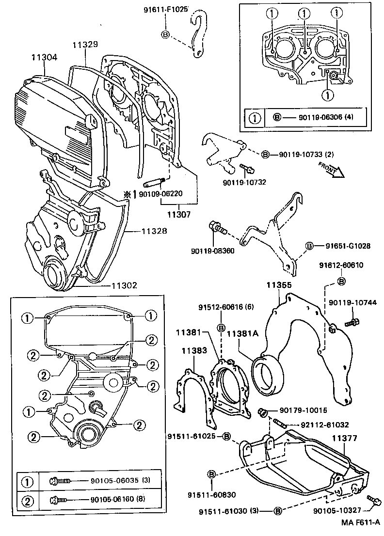 11377-74040 STIFFENER, REAR END PLATE product image