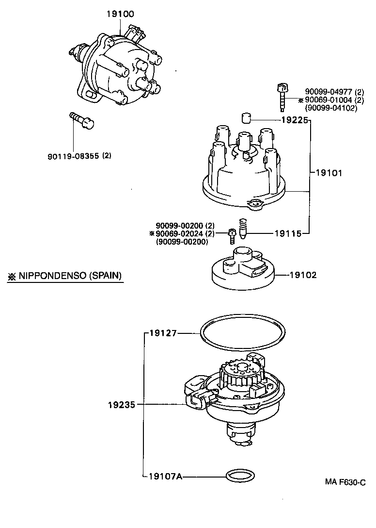 19127-02030 PACKING, DUST PROOF product image