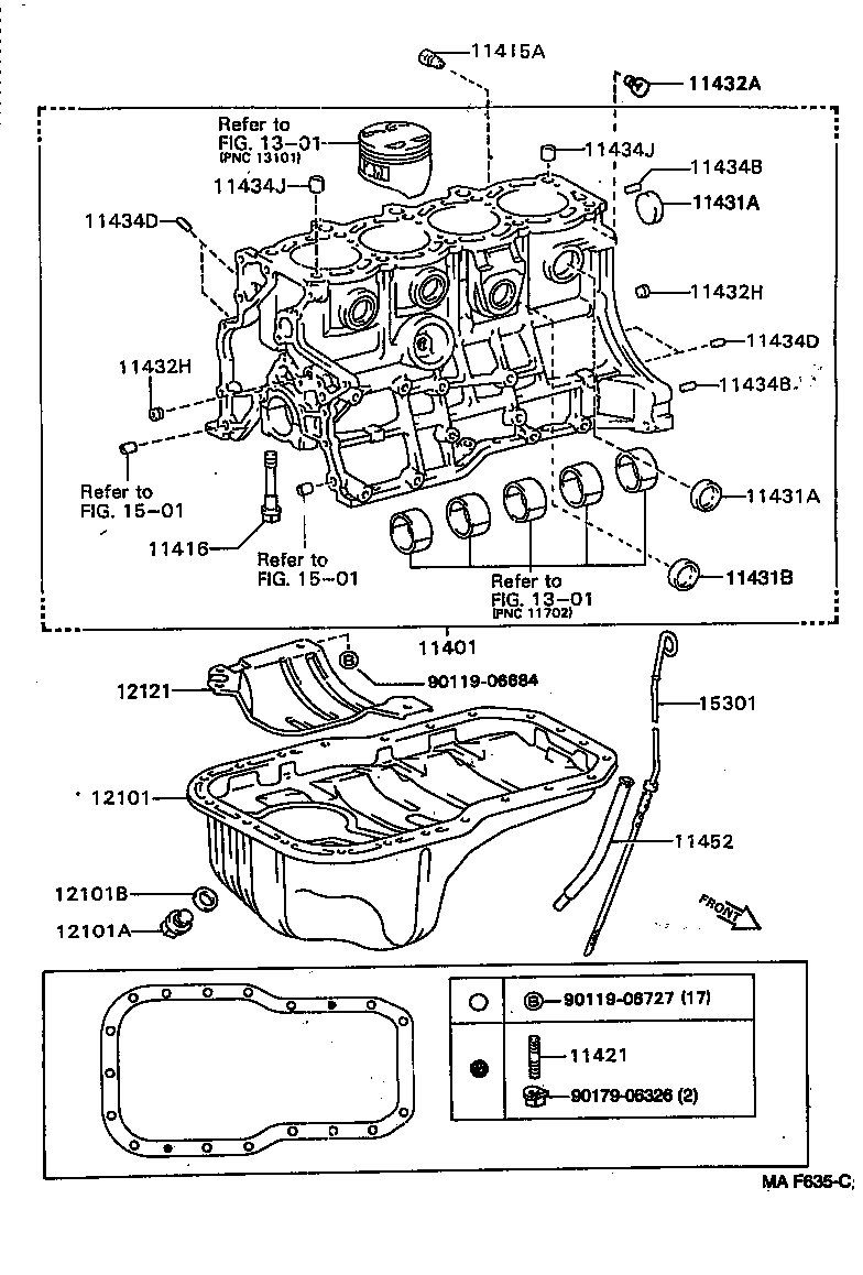 11401-79606 BLOCK SUB-ASSY, CYLINDER product image