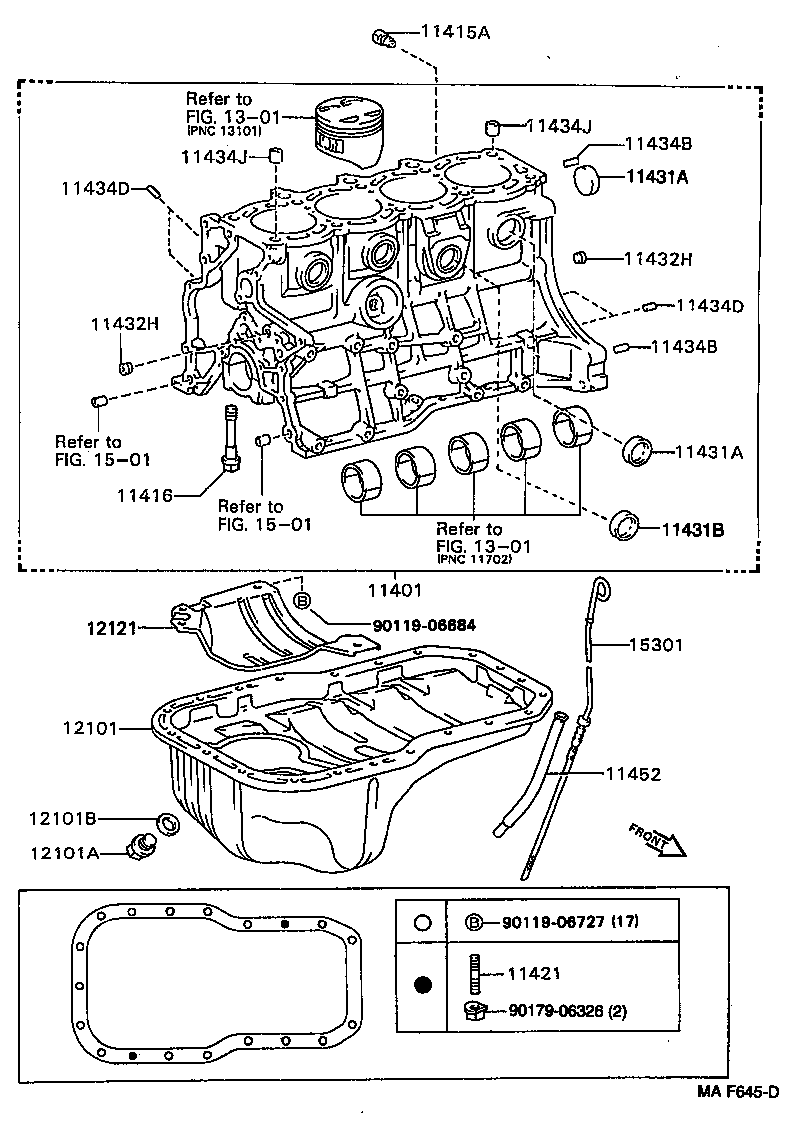 11401-79615 BLOCK SUB-ASSY, CYLINDER product image
