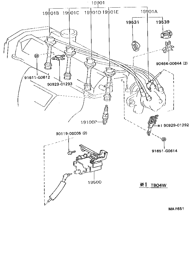19590-74040 CORD, COIL RESISTIVE product image