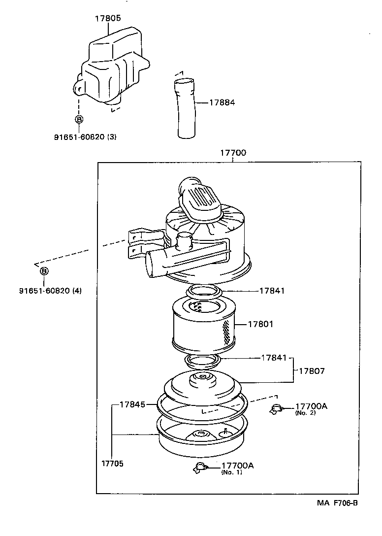 17771-54030 BRACKET, AIR CLEANER INLET DUCT product image