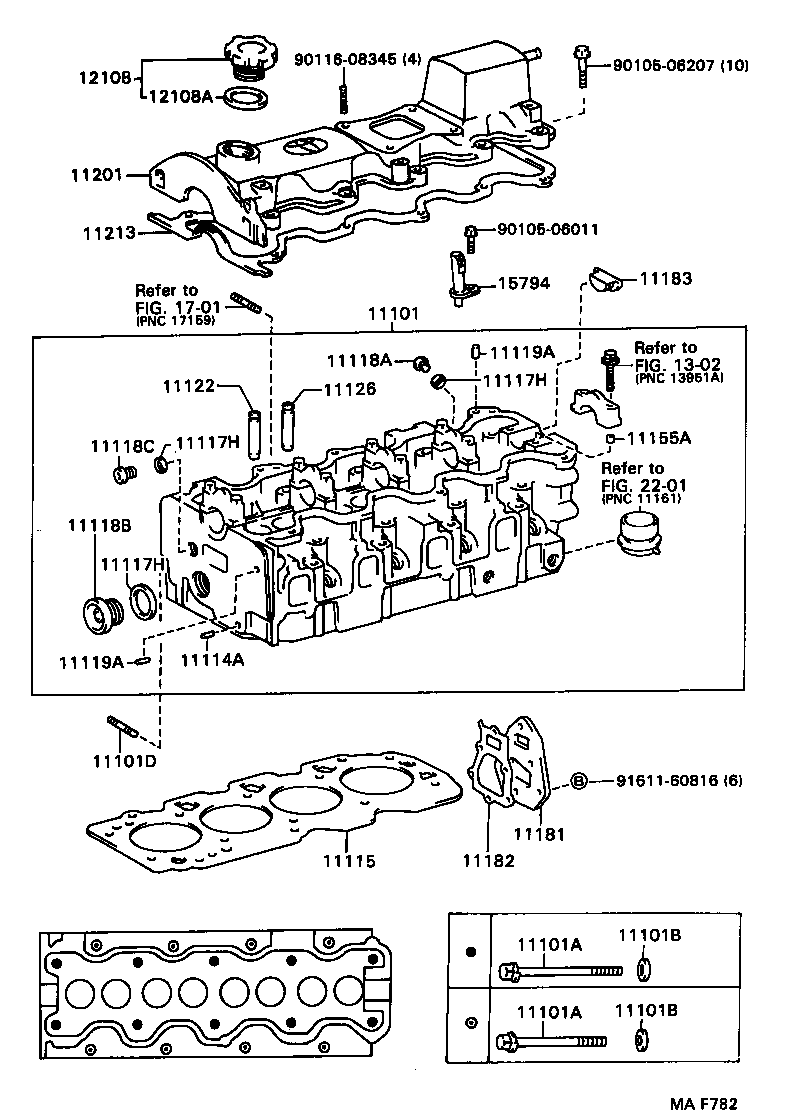 11101-69065 HEAD SUB-ASSY, CYLINDER product image