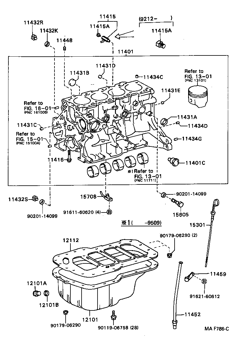 11401-69625 BLOCK SUB-ASSY, CYLINDER product image