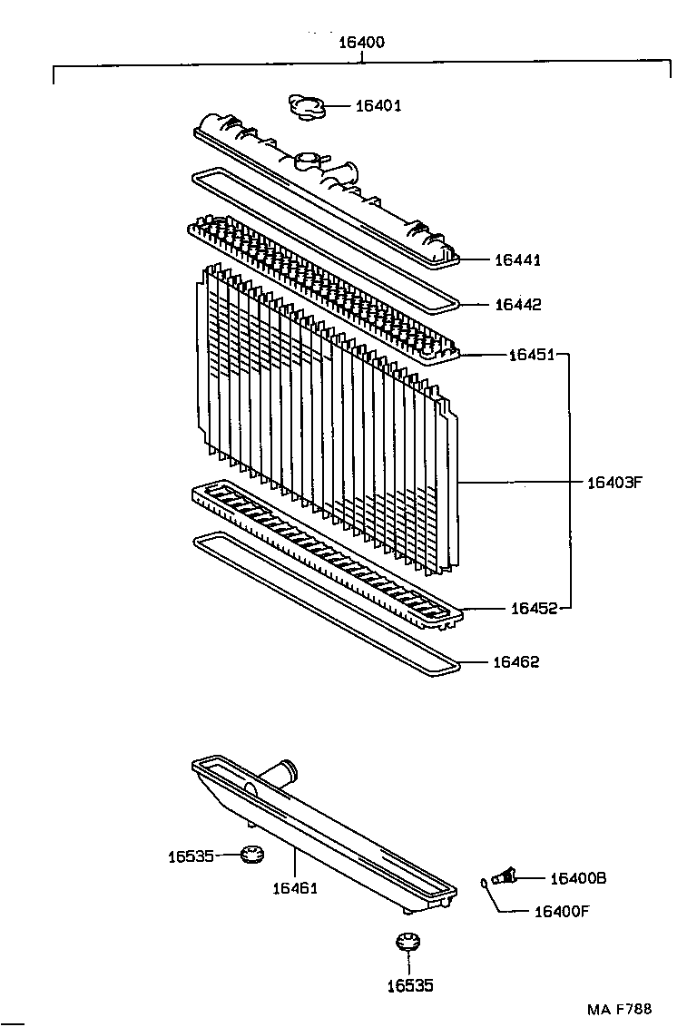 16381-64080 BAR, FAN BELT ADJUSTING product image