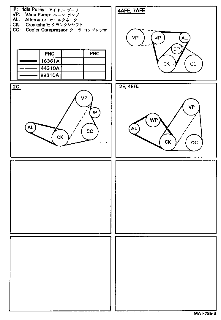 99365-80920 BELT, V(FOR VANE PUMP) product image