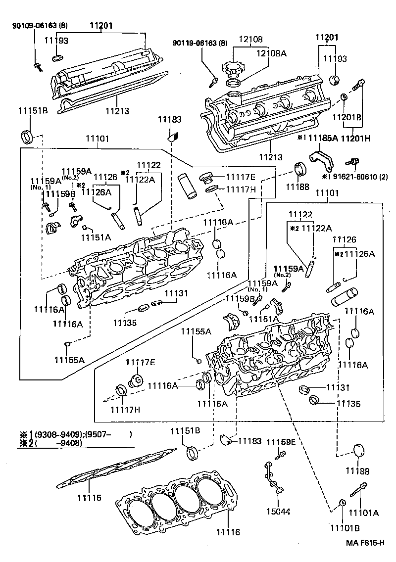 11101-49345 HEAD SUB-ASSY, CYLINDER product image
