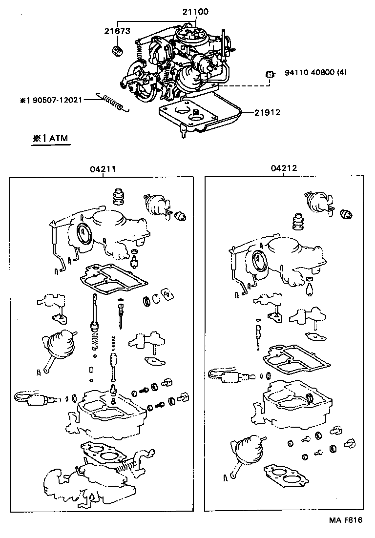 21901-72010 INSULATOR, CARBURETOR HEAT product image