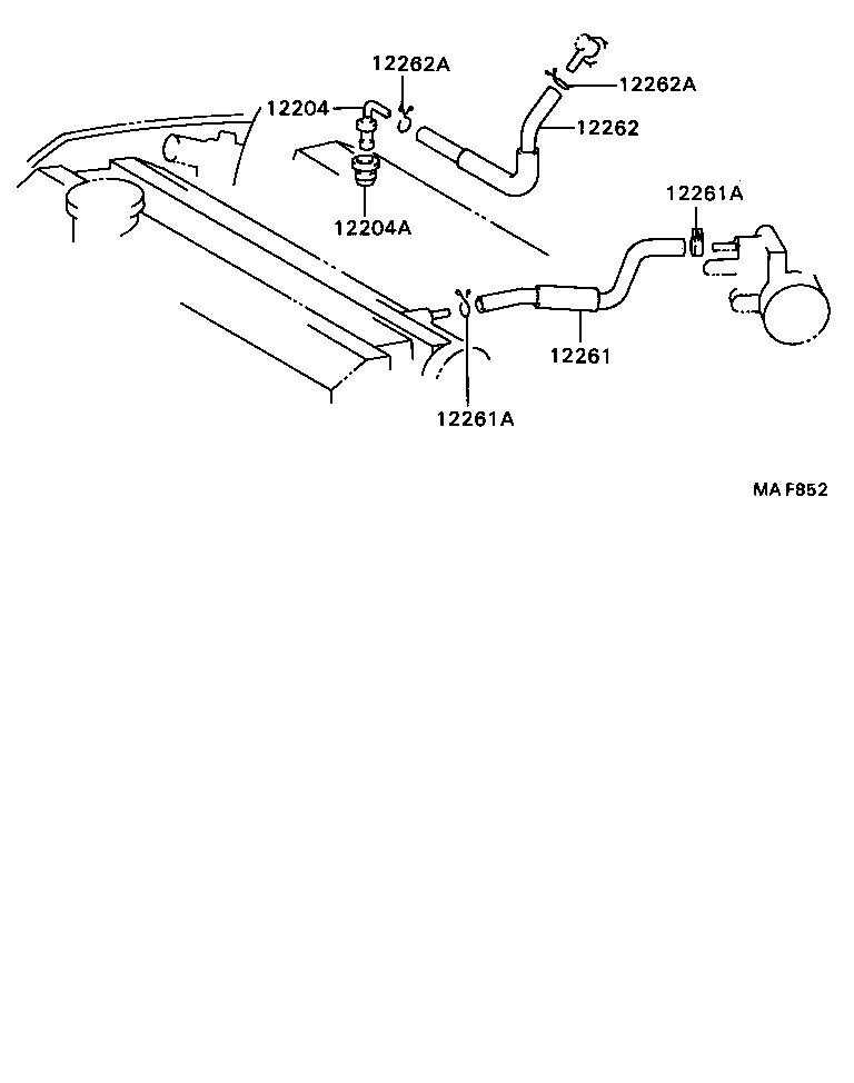 12261-64140 HOSE, VENTILATION product image