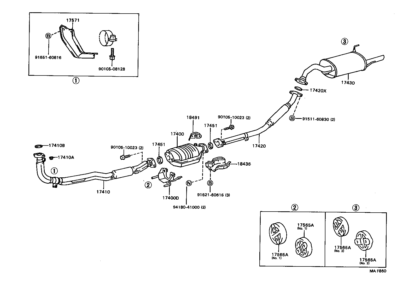 17430-11500 PIPE ASSY, EXHAUST, TAIL product image