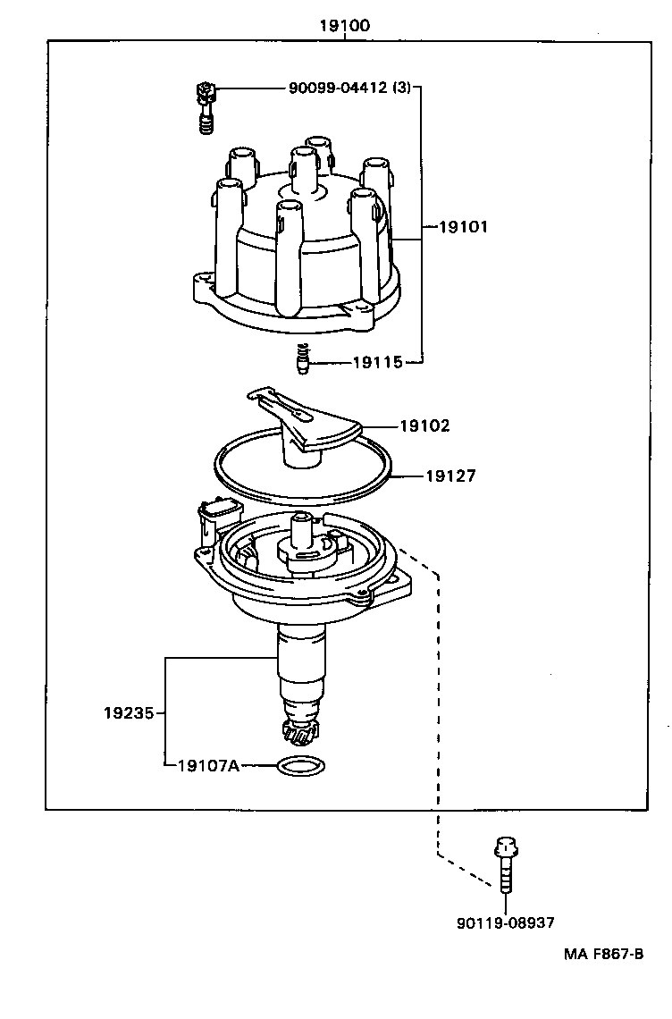 90099-14118 RING, O, DISTRIBUTOR HOUSING product image