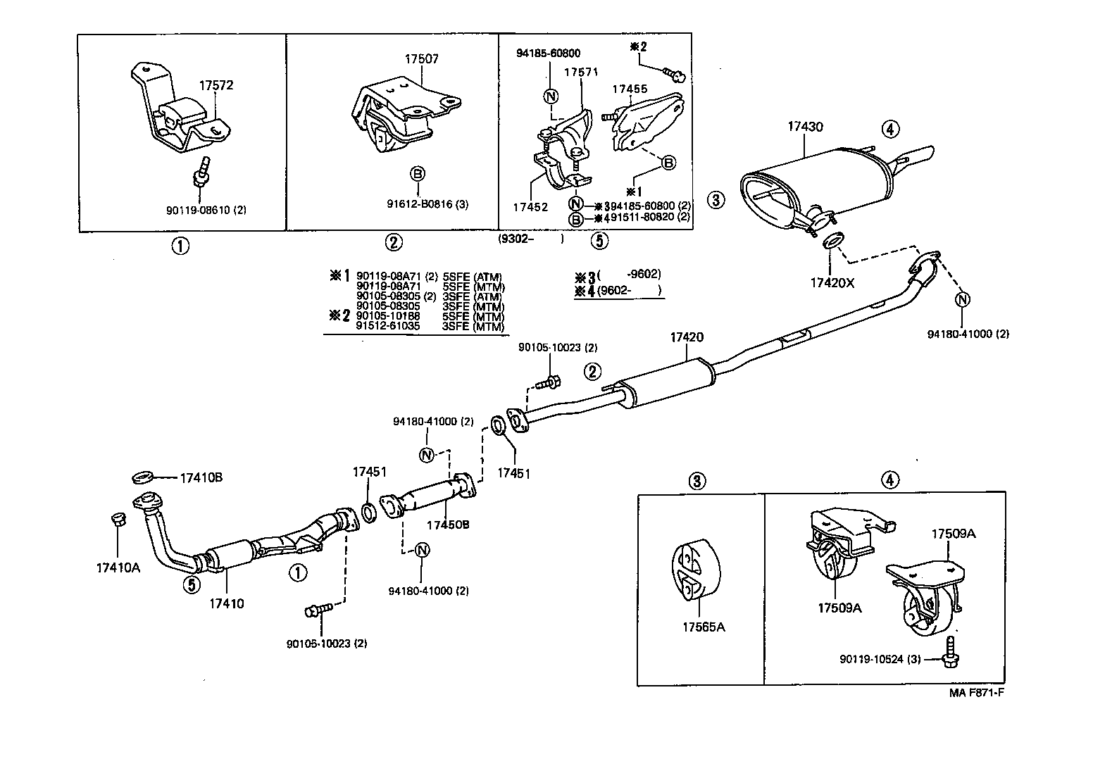 17430-03180 PIPE ASSY, EXHAUST, TAIL product image
