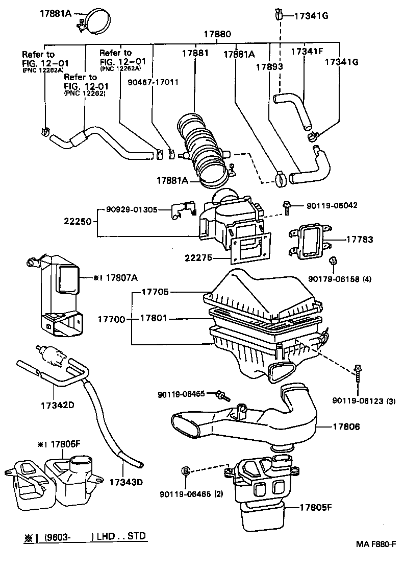 17700-62080 CLEANER ASSY, AIR product image
