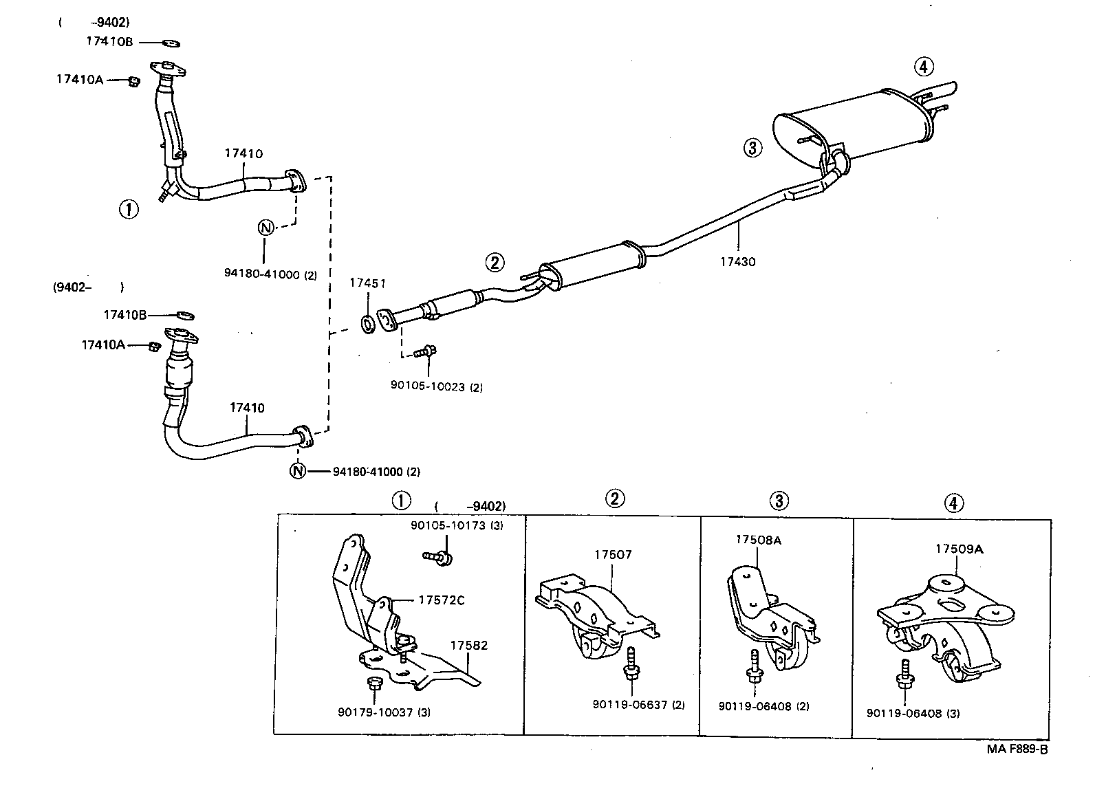 17430-64750 PIPE ASSY, EXHAUST, TAIL product image