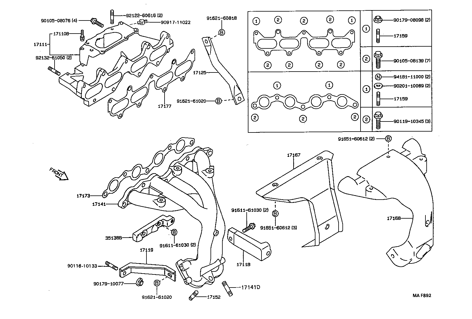 17069-16020 STATOR SUB-ASSY, CLUTCH product image