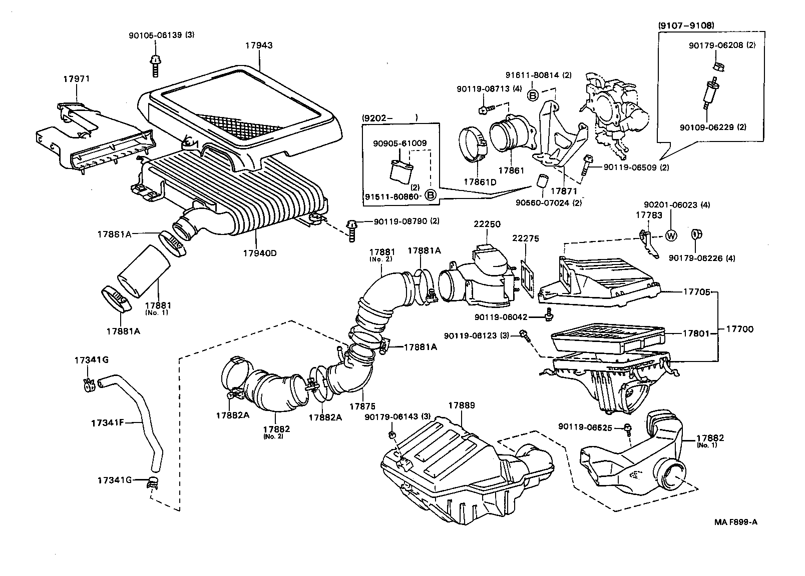 17705-74140 CAP SUB-ASSY, AIR CLEANER product image
