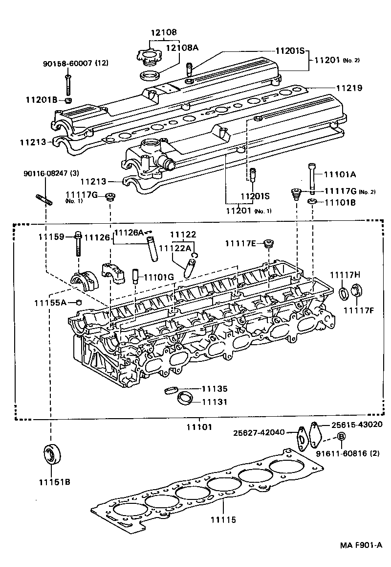 11101-88341 HEAD SUB-ASSY, CYLINDER product image