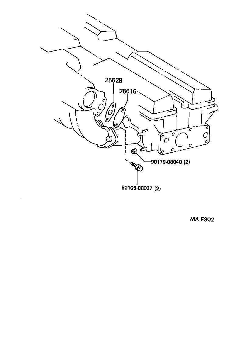 90402-22013 NUT, UNION, EGR PIPE, NO.1 product image