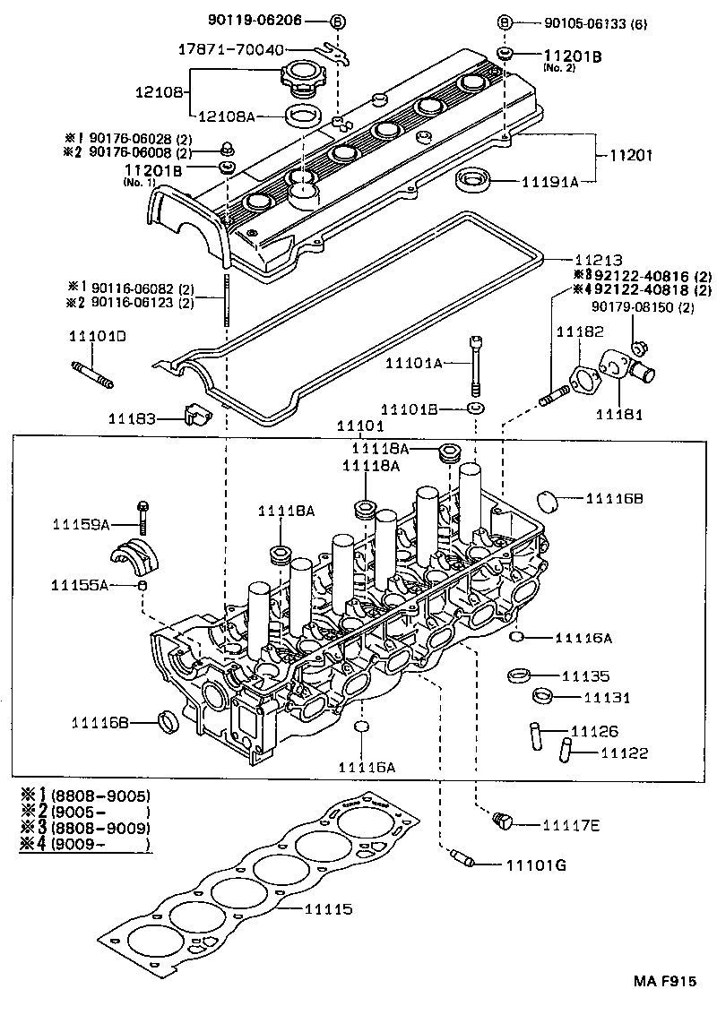 11101-88341 HEAD SUB-ASSY, CYLINDER product image