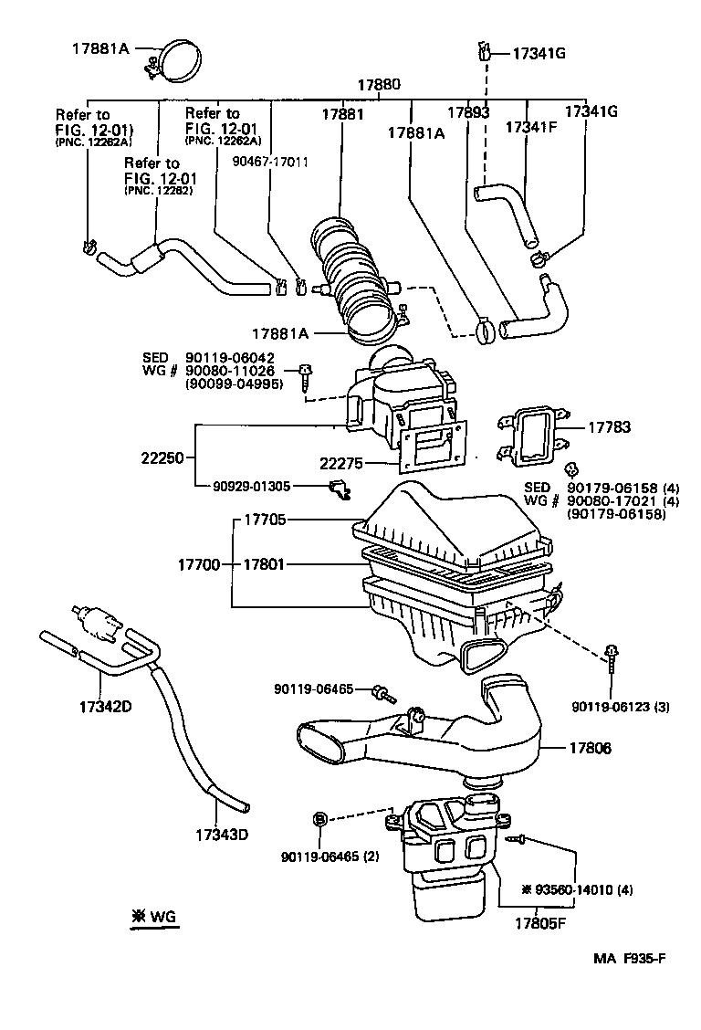 22250-07030 METER ASSY, INTAKE AIR FLOW product image