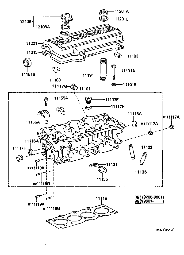 11101-03010 HEAD SUB-ASSY, CYLINDER product image