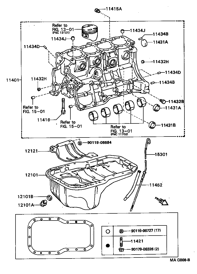 11401-79595 BLOCK SUB-ASSY, CYLINDER product image