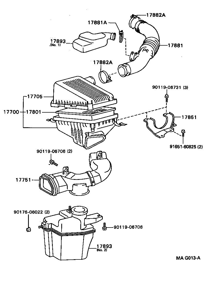 17894-64030 RESONATOR, INTAKE AIR, NO.2 product image