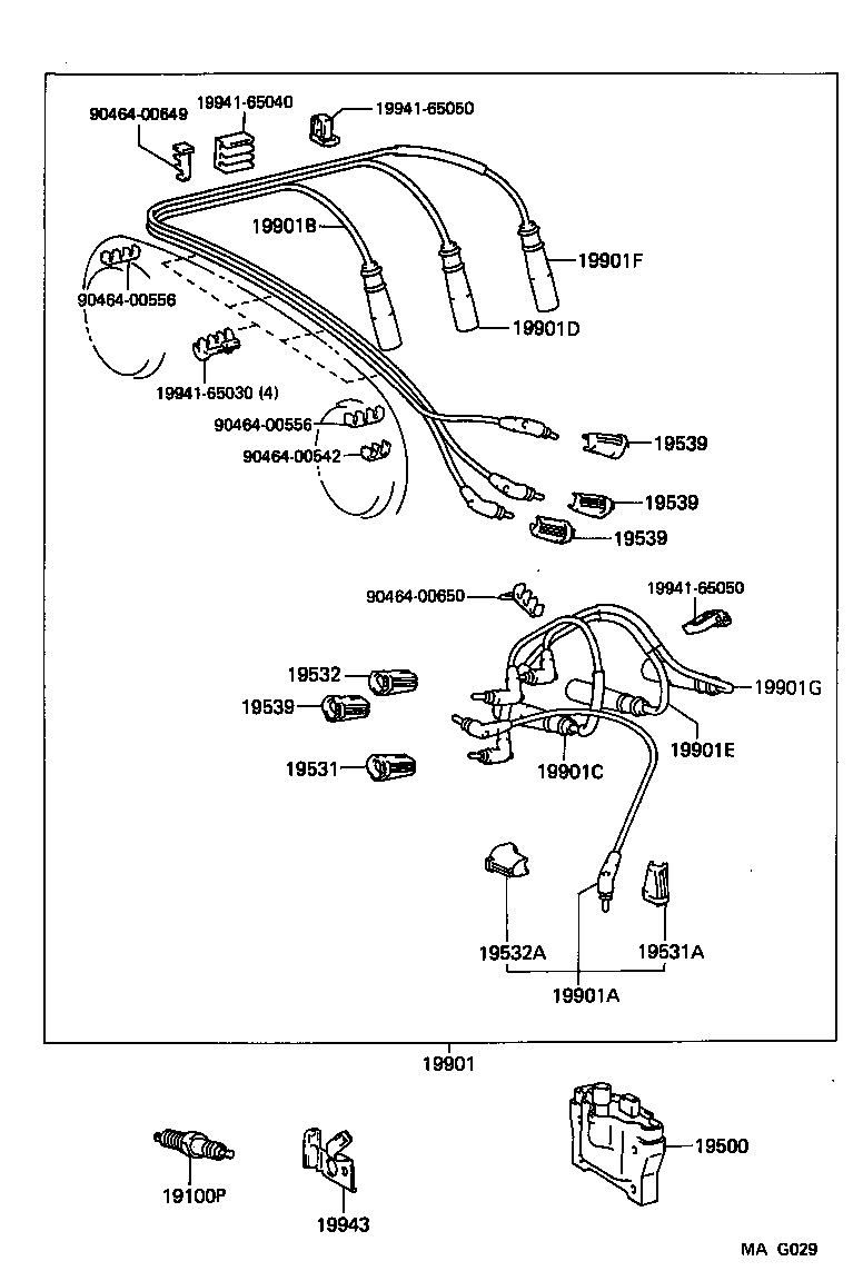 19590-65060 CORD, COIL RESISTIVE product image