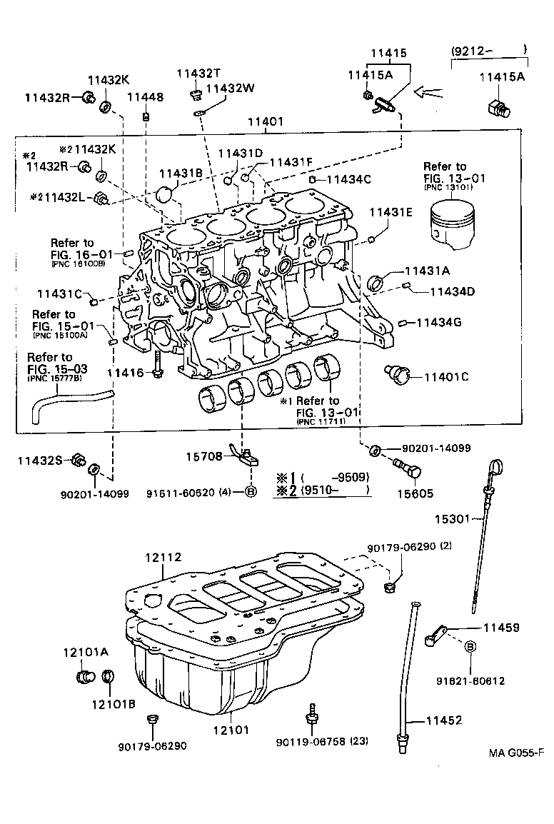 11401-79595 BLOCK SUB-ASSY, CYLINDER product image