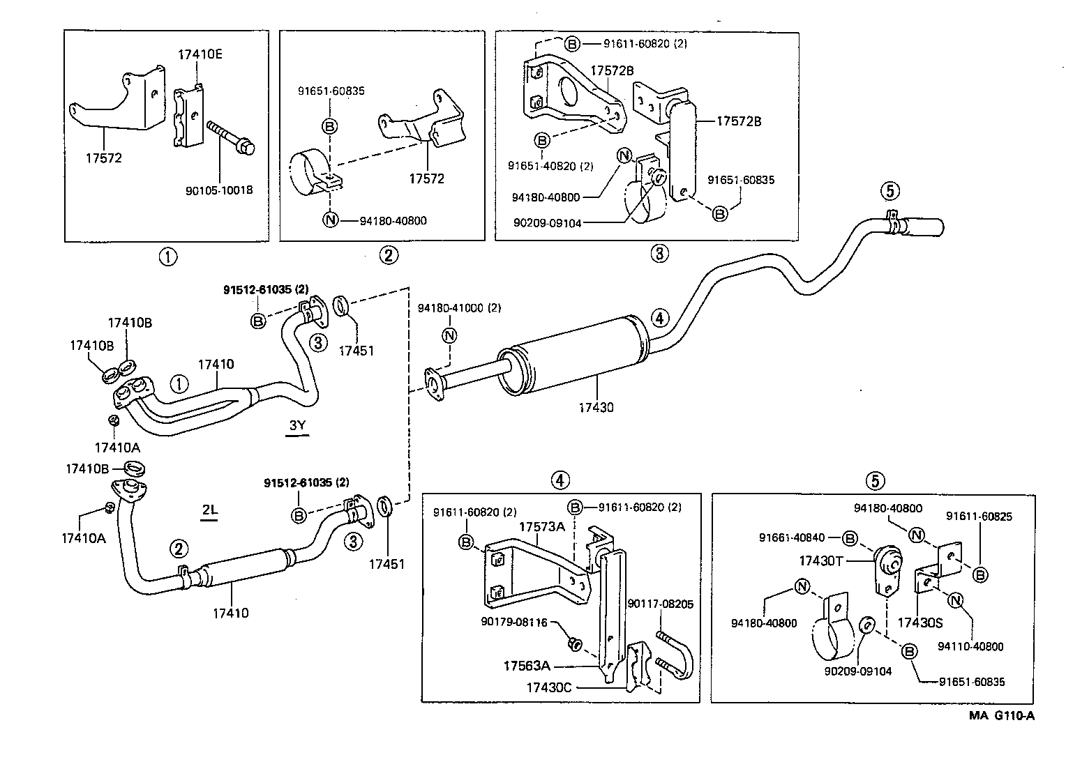 17430-54710 PIPE ASSY, EXHAUST, TAIL product image