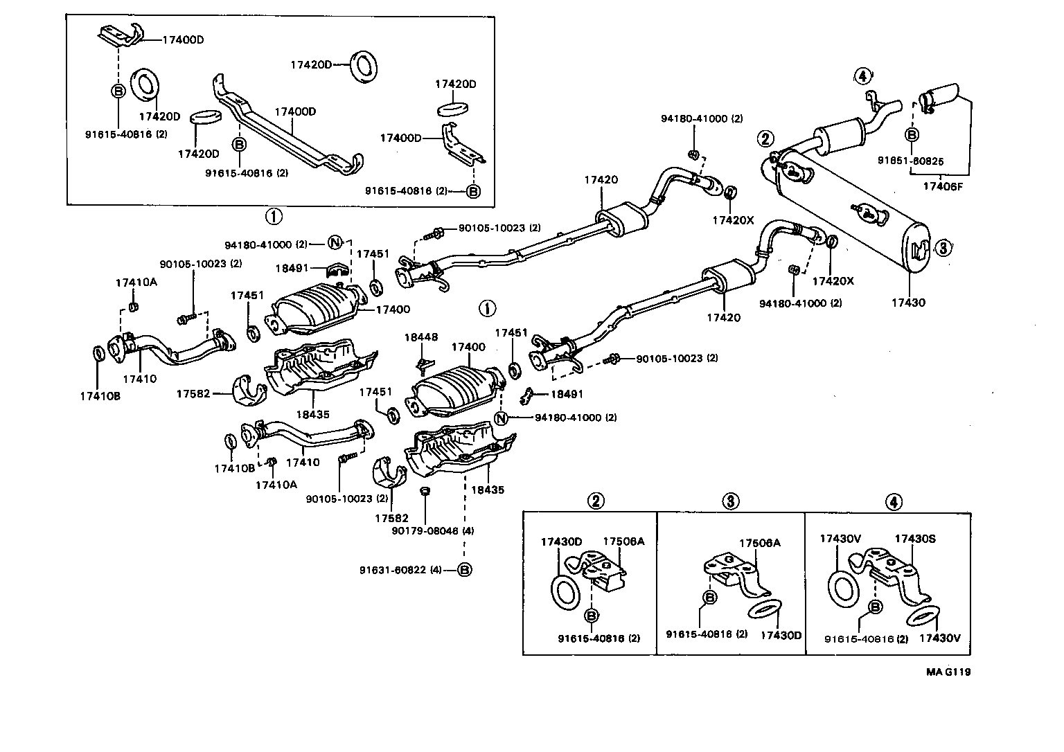 17430-52021 PIPE ASSY, EXHAUST, TAIL product image