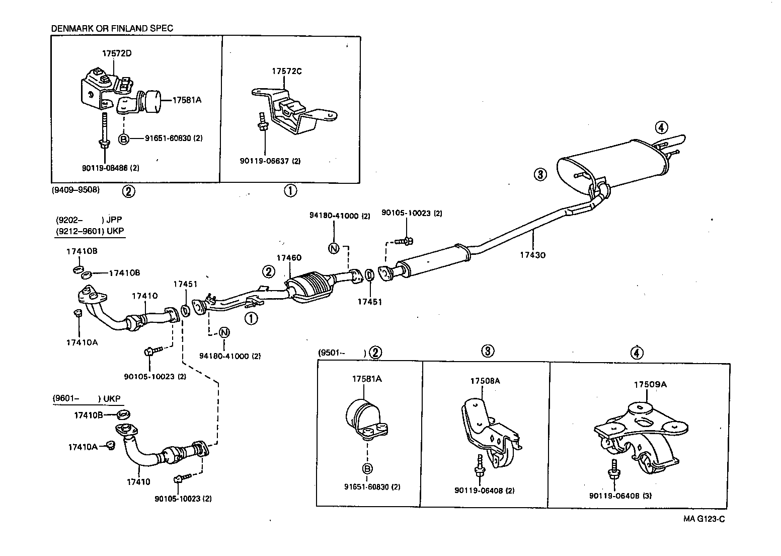17430-64760 PIPE ASSY, EXHAUST, TAIL product image