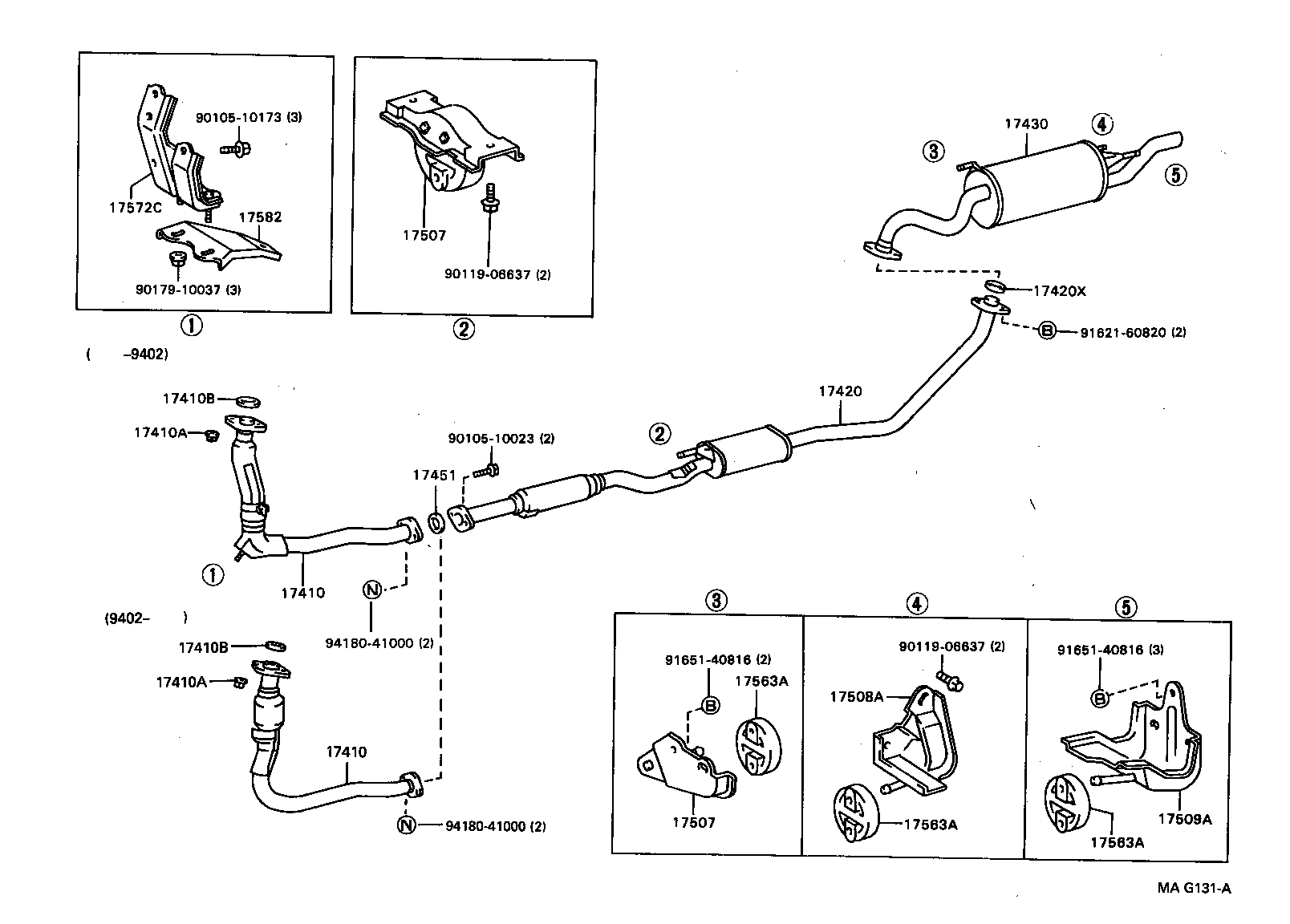17430-64800 PIPE ASSY, EXHAUST, TAIL product image